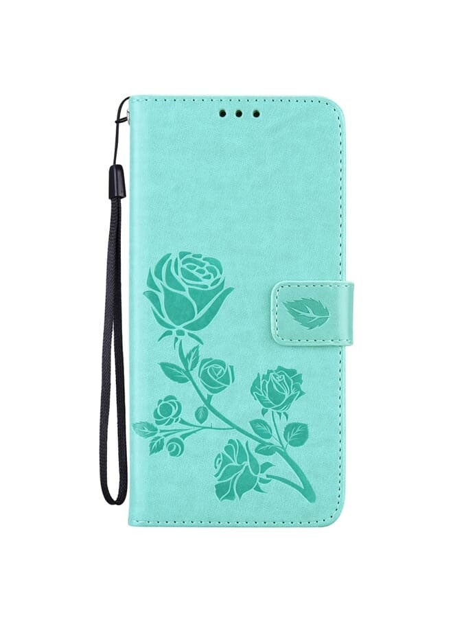 Protective Case Cover for Honor 50 – Rose Embossed Leather Wallet Case - Image 5