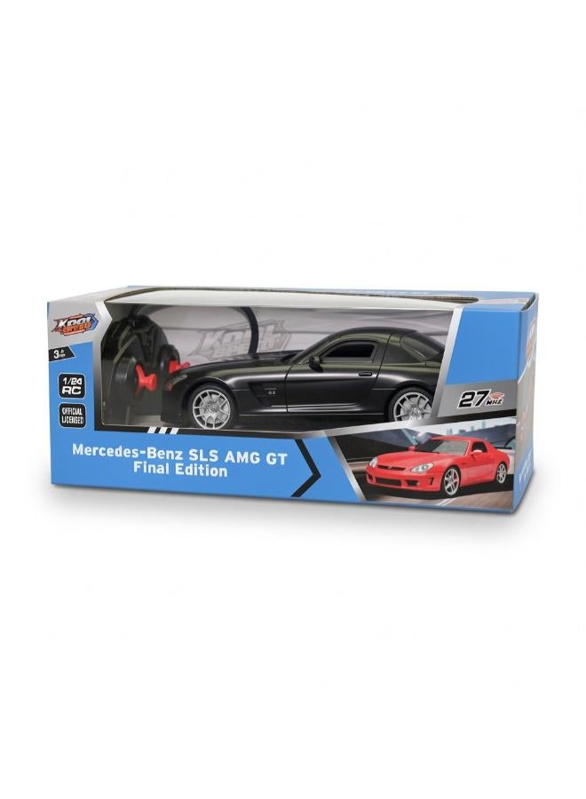 كوول سبيد سيارة كول سبيد مرسيدس بنز SLS AMG GT بمقياس 1:24 تعمل بالتحكم عن بعد - أسود - Image 2