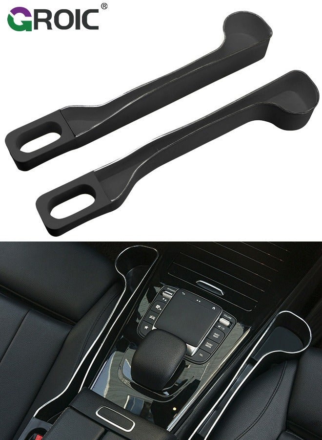 GROIC 2 Pcs Front Seat Side Pocket, Car Seat Gap Filler, Car Side Seat Organizer Filler Box, Portable Car Seat Organiser Space Saving Storage Box for Cards, Pencil, Phones - Image 1