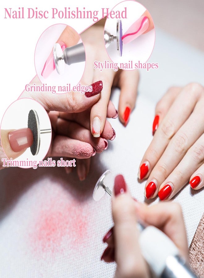 heemeei 72Pcs Sanding Paper Discs and Metal Nail Drill Bit 25mm Replacement Sandpaper Disk for Manicure Pedicure Supplies Tools, Foot File for Dead Skin Foot Callus Remover(80#150#240# Grits)… - Image 4