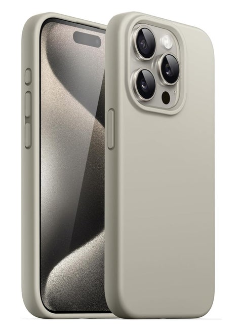 Liquid Silicone Case for iPhone 15 Pro Max 6.7-Inch – Soft Touch, Shockproof, Anti-Scratch Protective Phone Cover with Microfiber Lining – Full-Body Protection