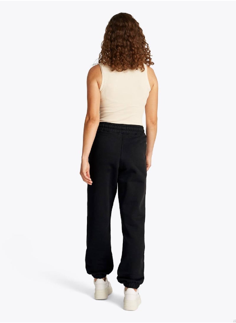 TOMMY JEANS Women's Badge Logo Joggers - Cotton, Black  - Image 4