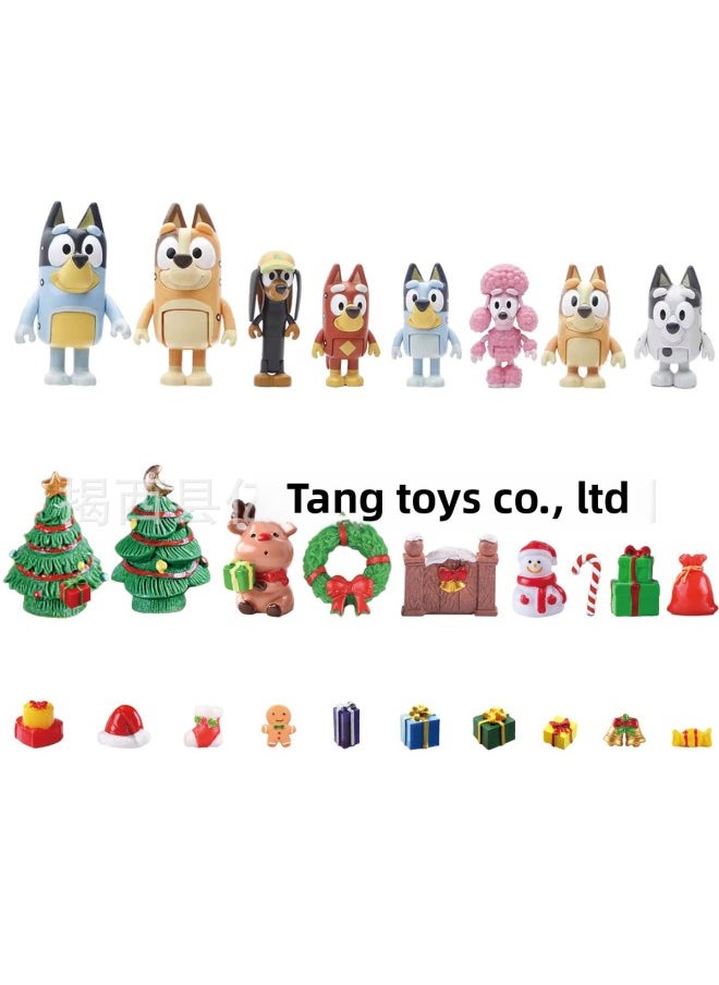 2024 Brui Blind Box Advent Calendar Blind Box 24 Days Countdown Surprise Box Cross Border-Color:Bruyi Dog D (Product)