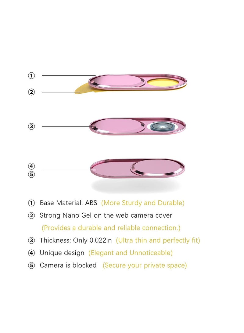 Webcam Covers, Web Mac Laptop Camera Cover Slide, Ultra Thin Blocker Fits for MacBook Air Pro iPhone iPad, Protect Your Privacy and Security - Image 2