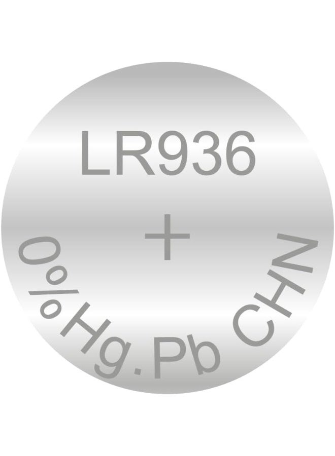 بيستون بطارية ليثيوم دائرية LR936 AG9/394 1.5 فولت، بطارية زر طويلة الأمد للساعات والآلات الحاسبة والألعاب والأجهزة الإلكترونية الصغيرة (عبوة من 10) - Image 2