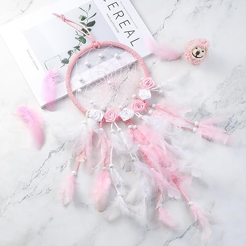 Soarer Pink Feathers for Crafts - 300pcs 3-5inch Craft Feathers Bulk for Wedding Home Party, Dream Catcher Supplies and DIY Crafts(LightPink) - Image 5