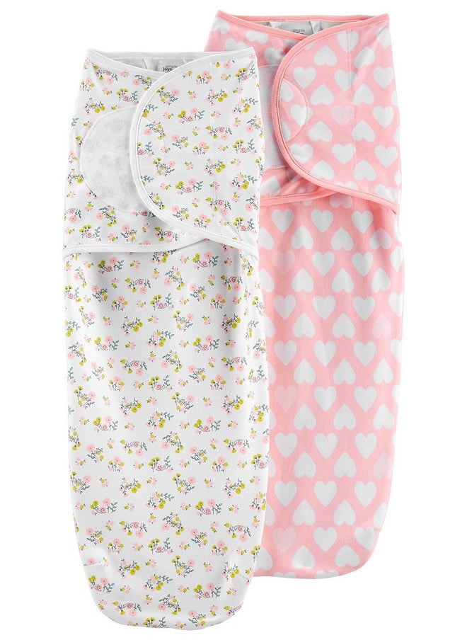 Simple Joys by Carter's Simple Joys by Carter's Baby Girls' 2-Pack Swaddle Blankets  - Image 1