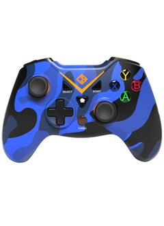 Cosmic Byte C3070W Nebula 2.4G Wireless Gamepad (Camo Blue) | For PC/PS3 Supports | Windows XP/7/8/10 | Rubberized Texture | Video Game Controller | Enhanced Grip | Double Triggers  - Image 2