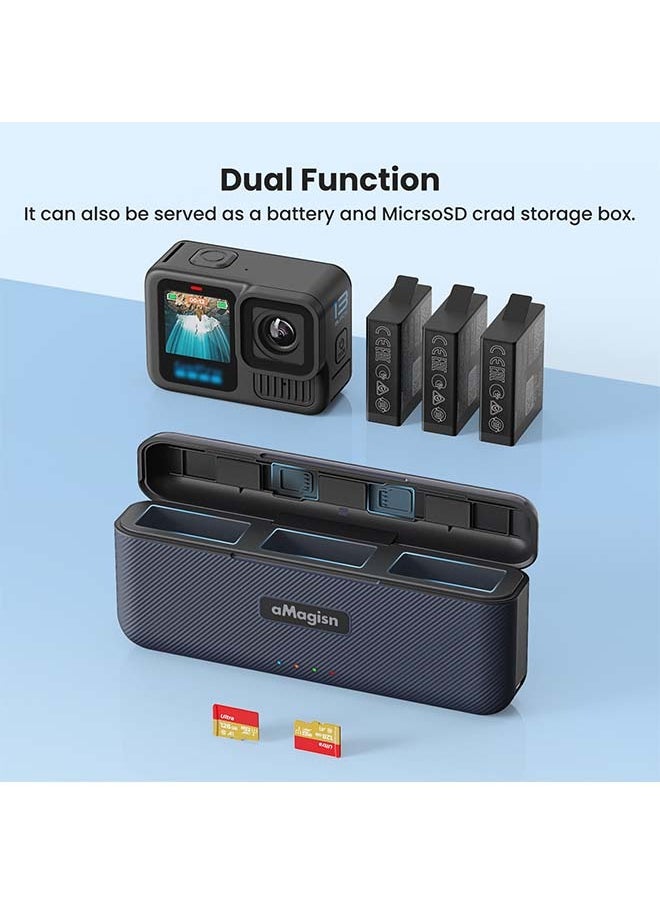 aMagisn Premium Fast-Charging Battery Case and Charger with Storage Compartment for GoPro13 (Hero13) - Essential Accessories for GoPro13 Camera (Battery Not Included) - pzsku/Z668F70C24165592F9CA7Z/45/_/1731385520/a44175b9-2d98-4eaa-9694-bbd475579aa4