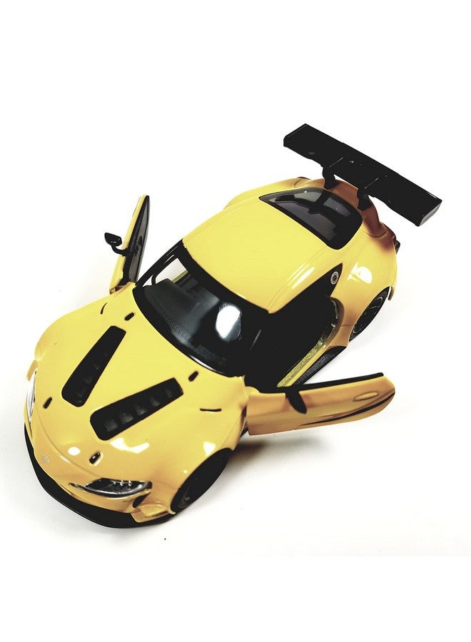 KiNSMART Toyota GR Supra Concept Racing Edition 1/36 Scale Diecast Race Car (Yellow) - Image 3