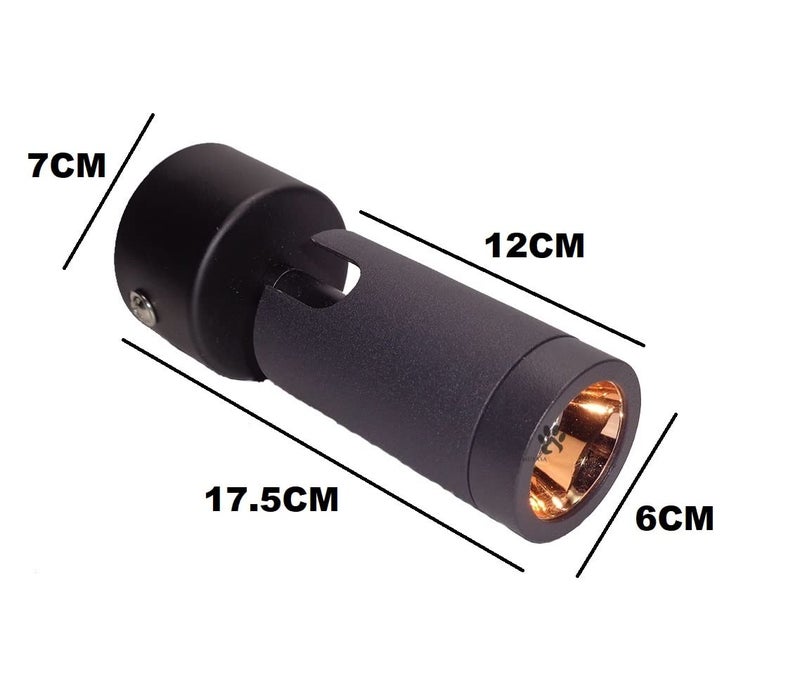 Mufasa 12 Watts Black Body Rose Gold Finish LED Spotlight Focus Light Bedroom Reading Display Vanity Wall Light (Warm White) - Image 4