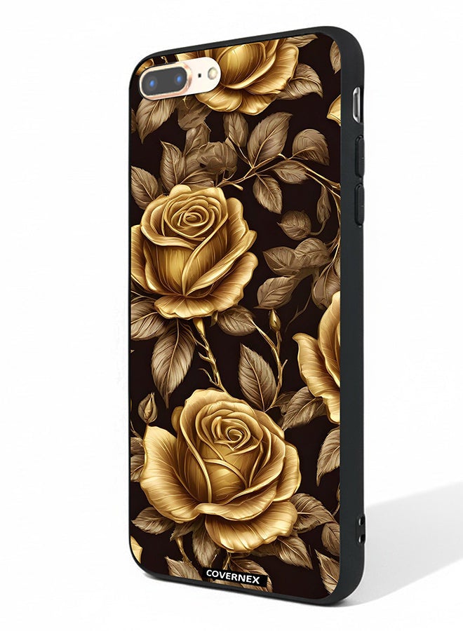 Covernex Apple iPhone 8 Plus Protective Case Cover Printed Featuring Royal Rose - Image 1