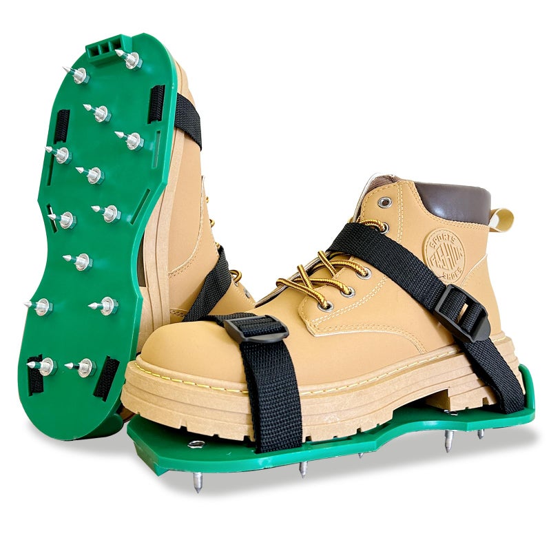 St !GIANTMAN Epoxy Shoes, Gunite Spikes Shoes, Spike Shoes for Epoxy Flooring, with 1" Short Spikes Perfect For Epoxy Floor, Overlays, Epoxy Floor Kit, Garage Floor Epoxy Kit, Epoxy Garage Floor Coating Kit  - Image 1