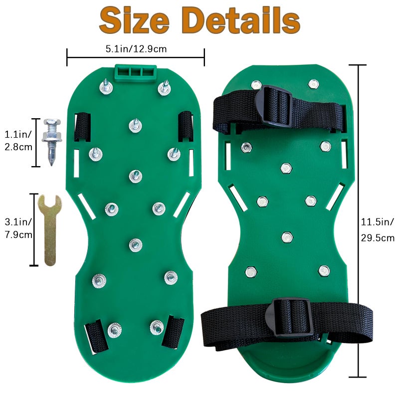 St !GIANTMAN Epoxy Shoes, Gunite Spikes Shoes, Spike Shoes for Epoxy Flooring, with 1" Short Spikes Perfect For Epoxy Floor, Overlays, Epoxy Floor Kit, Garage Floor Epoxy Kit, Epoxy Garage Floor Coating Kit  - Image 2