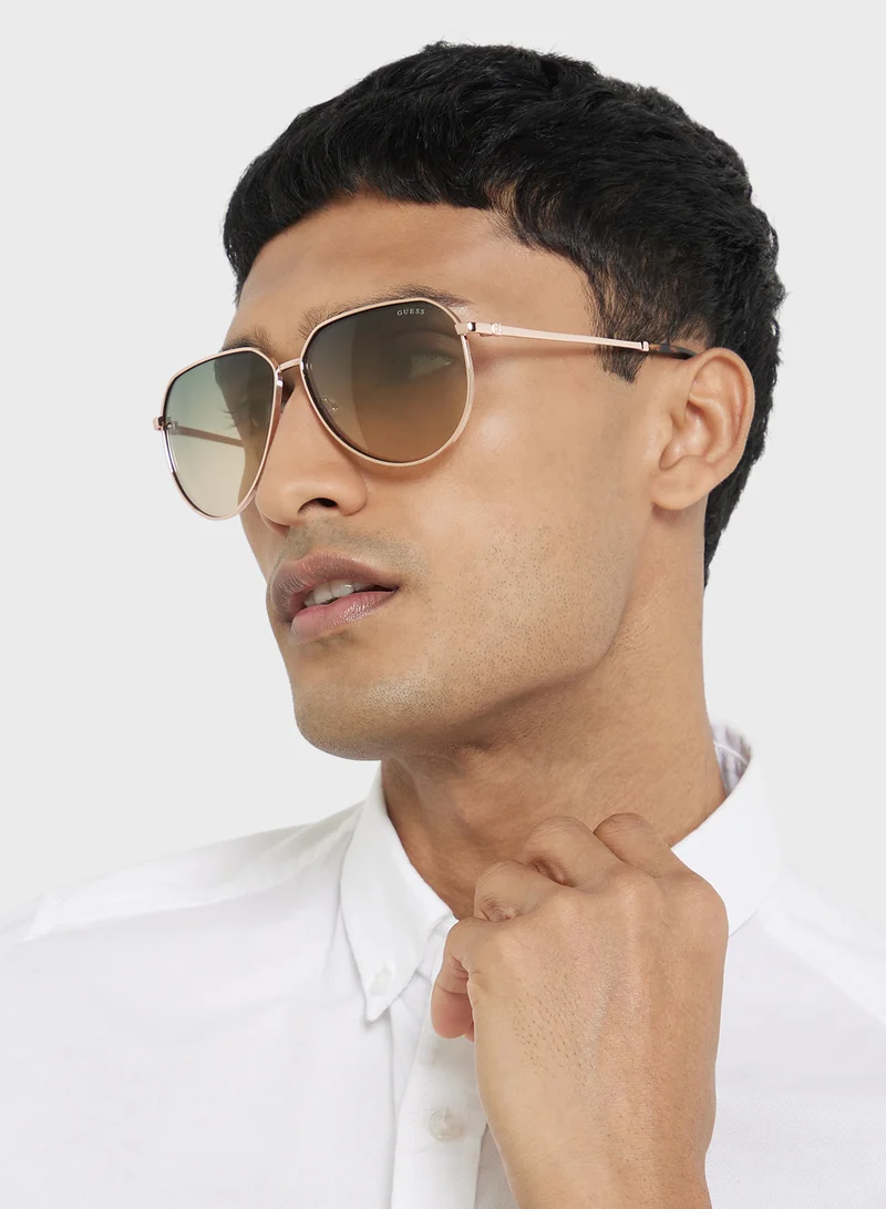 GUESS Uv Protected Aviator  Sunglasses