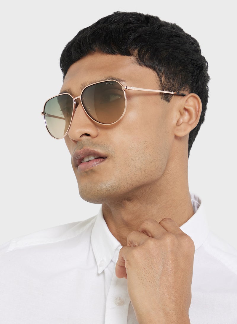 GUESS Uv Protected Aviator  Sunglasses - Image 5