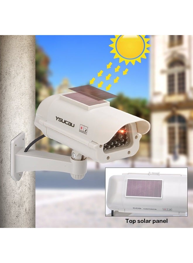 YSUCAU Solar Powered CCTV Security Fake Dummy Camera with Flashing Led Outdoor/Indoor Use for Homes & Business - Image 2