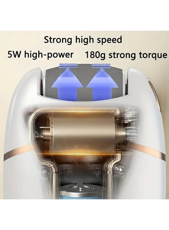 Beauenty Handheld Electric Callus Remover Rechargeable Foot File With 2 Adjustable Speed Equipped With LED Light For Calluses Cracked Rough Skin Pedicure Tools - Image 3