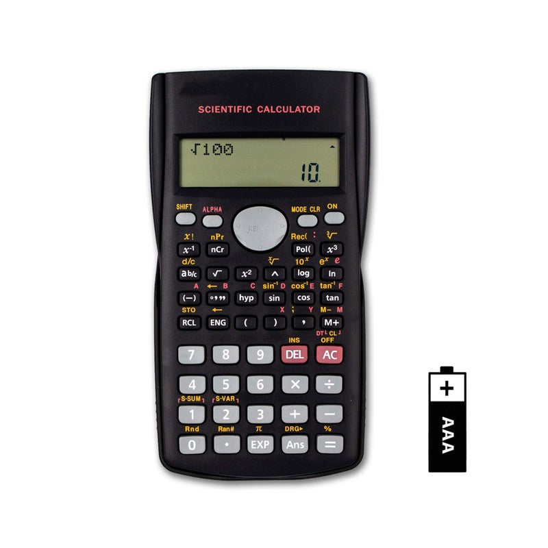 Scientific Calculator with 240 Functions Digital LCD Engineering Calculator 2-Line Display Ideal for Students Teachers School College Exam Office Use Versatile Math and Science Calculation Tool - Image 1