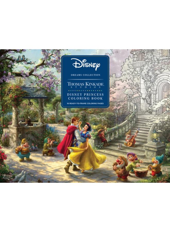 Disney Dreams Collection Thomas Kinkade Studios Disney Princess Coloring Poster 