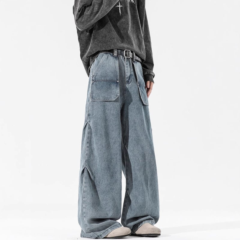 Unisex Casual Daily Denim Jeans - Image 4