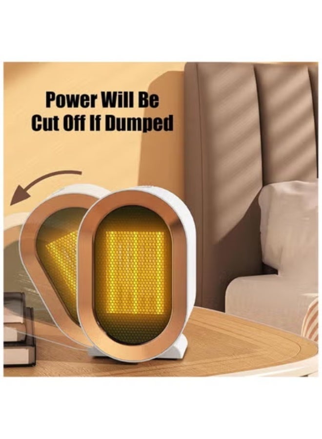 AirYoung Portable PTC Ceramic Heater – Fast Heating, Overheat & Tip-Over Protection, Quiet Operation for Home & Office - Image 3