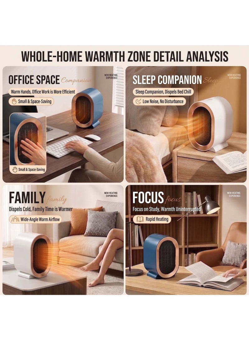 AirYoung Portable PTC Ceramic Heater – Fast Heating, Overheat & Tip-Over Protection, Quiet Operation for Home & Office - Image 5