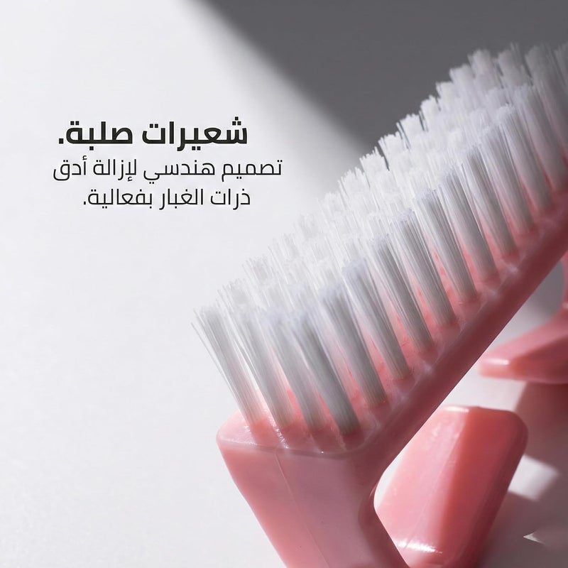 Professional Nail Dust Cleaning Brush Set - 2 Pcs Durable Bristles and Ergonomic Design for Removing Manicure Residue with Cinematic Precision and Perfect Nails - The Perfect Gift for Her - Image 3