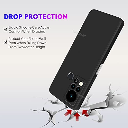 LIRAMARK Silicone Soft Back Cover Case for Infinix Hot 11S (Black) - Image 5