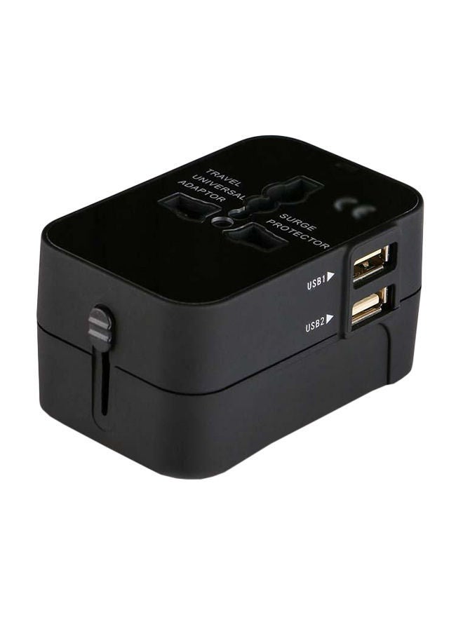 NIBEMINENT Global Versatile Travel Switch Charger Plug Black - Image 1