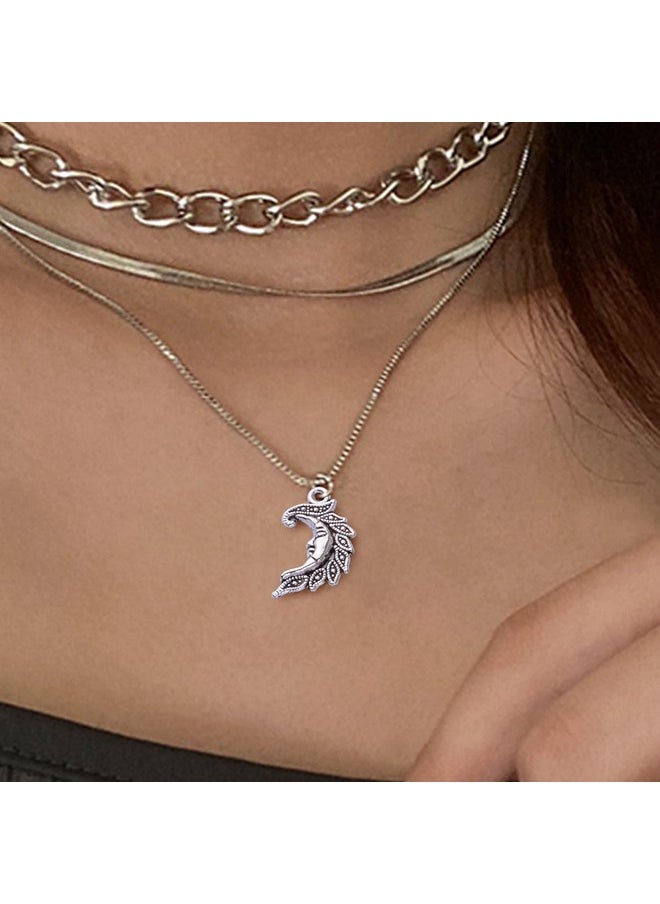 BronaGrand - 136Pcs Jewelry Charms Mixed Sun Star Moon Charms Pendants Celestial Pendant Charm Craft Supplies For Diy Earrings Necklace Bracelet Jewelry Making Findings Crafting Accessory - Image 1