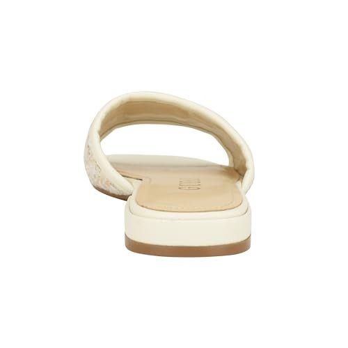 GUESS Women's Tampa Flat Sandal, Ivory, 5 - Image 3
