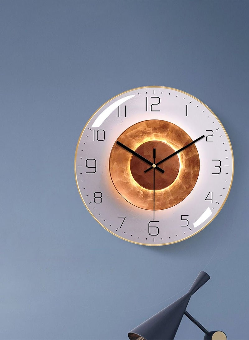 Merry Moments ساعة حائط حديثة جدار الفن كوارتز ساعة الحائط ديكور لغرفة المعيشة غرفة نوم المطبخ مدخل مكتب التجزئة كتم الاجتياح تصميم هندسي AA بطارية تعمل بالطاقة الإطار الذهبي حجم 30 سم أو 12 بوصة نوع A - Image 1