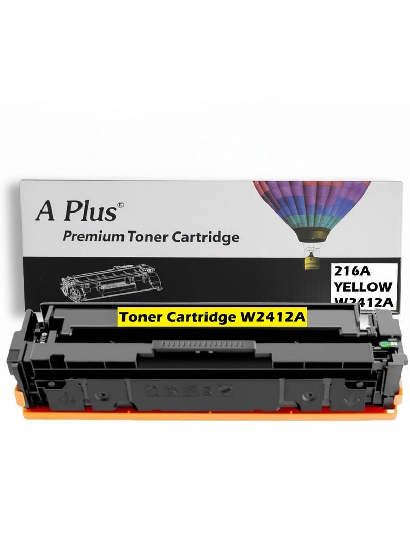 A Plus 216A (W2412A) Yellow Compatible Toner Cartridge for HP Color LaserJet Pro M155, MFP M182, M183 Series - Image 1