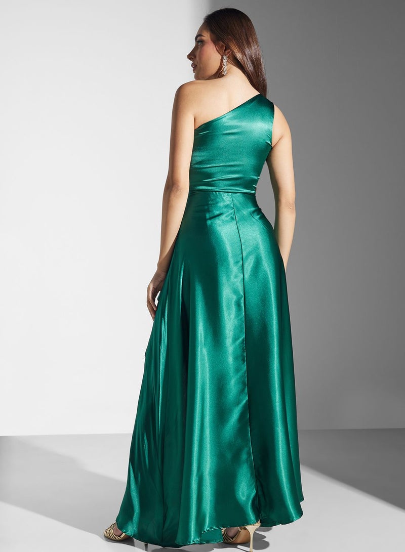 Ella Limited Edition Emerald Ruffle Gown Dress  - Image 2