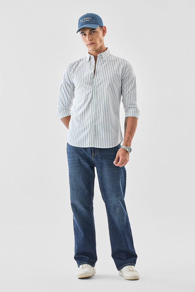 SNITCH Slim Fit 100% Cotton Oxford Shirt