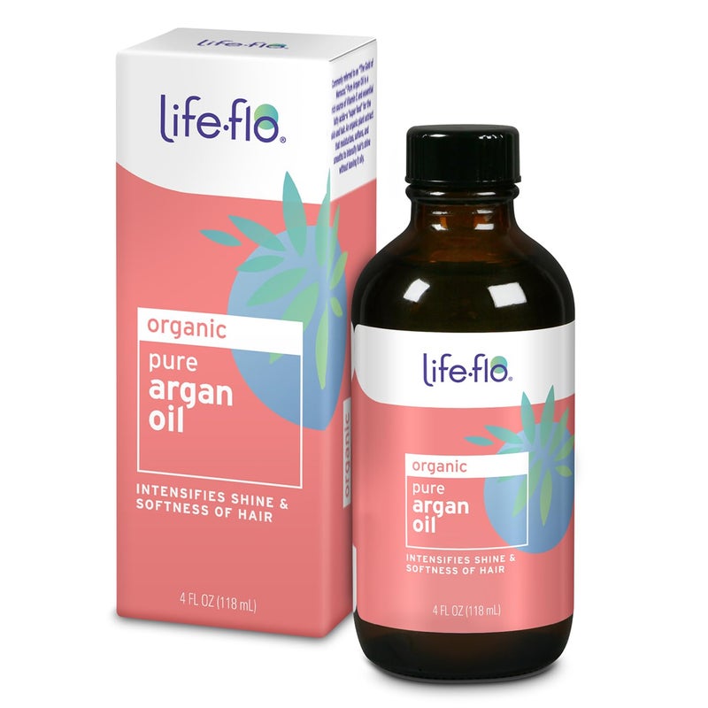Life-flo Lifeflo Pure Argan Oil  Organic and Cold Pressed  Intensify Hair Shine and Softness  Minimize Split Ends  Skin Moisturizer  4 oz