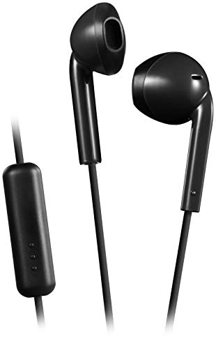 JVC HAF17MB Earbud Headphones with Mic and Remote - Black, Earbuds - Image 1