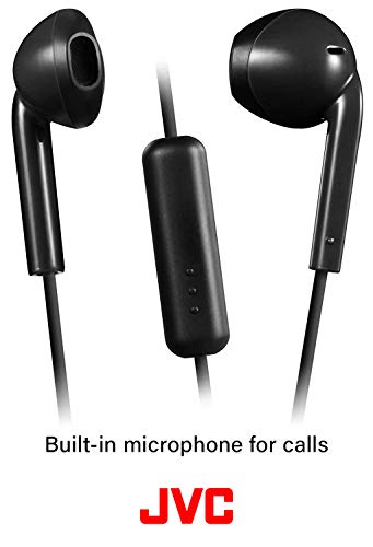 JVC HAF17MB Earbud Headphones with Mic and Remote - Black, Earbuds - Image 4