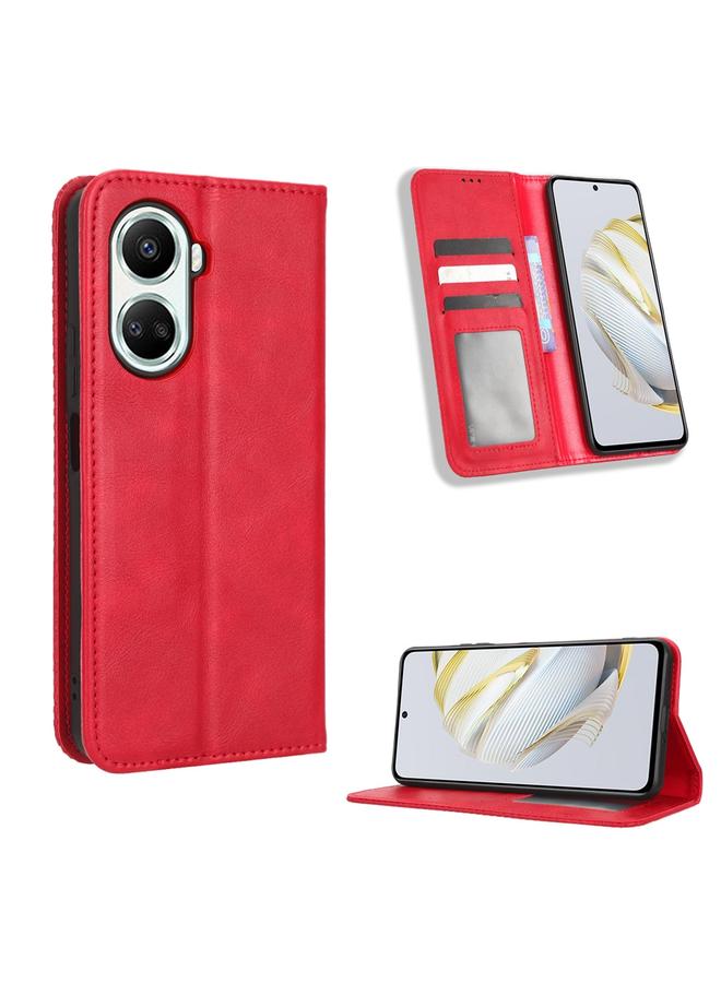 S-TOP Case For Huawei nova 10 SE Magnetic Buckle Retro Texture Leather Phone Case - Image 1