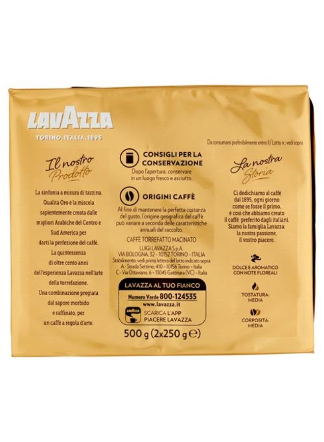 Lavazza Qualita Oro Ground Coffee 2 X 250grams - Image 2