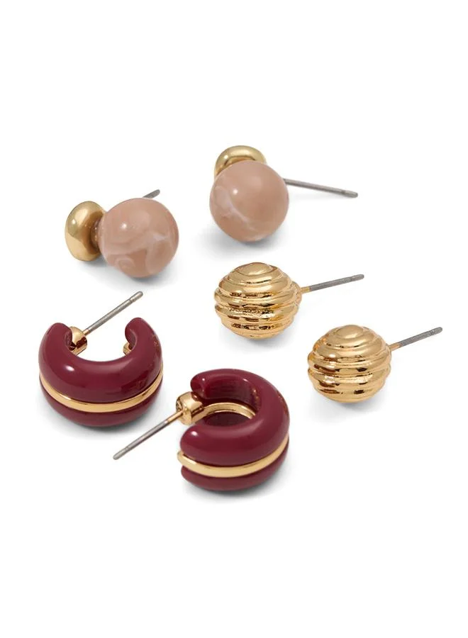 Camea Ladies Beige Earrings