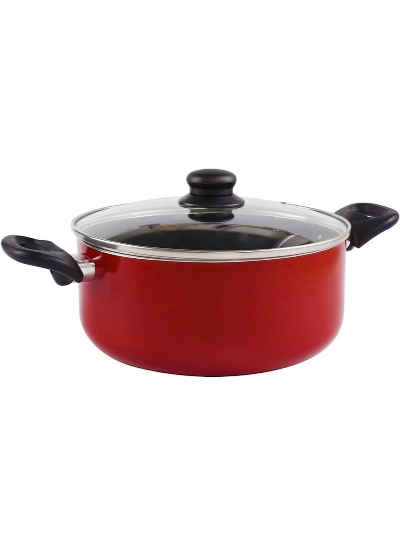 BLACKSTONE Non Stick Cooking Pot Red 30cm - Image 3