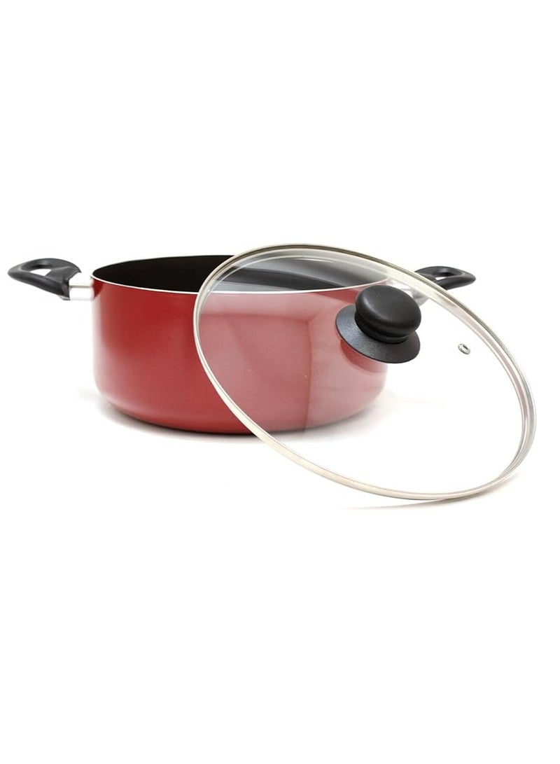 BLACKSTONE Non Stick Cooking Pot Red 30cm - Image 4