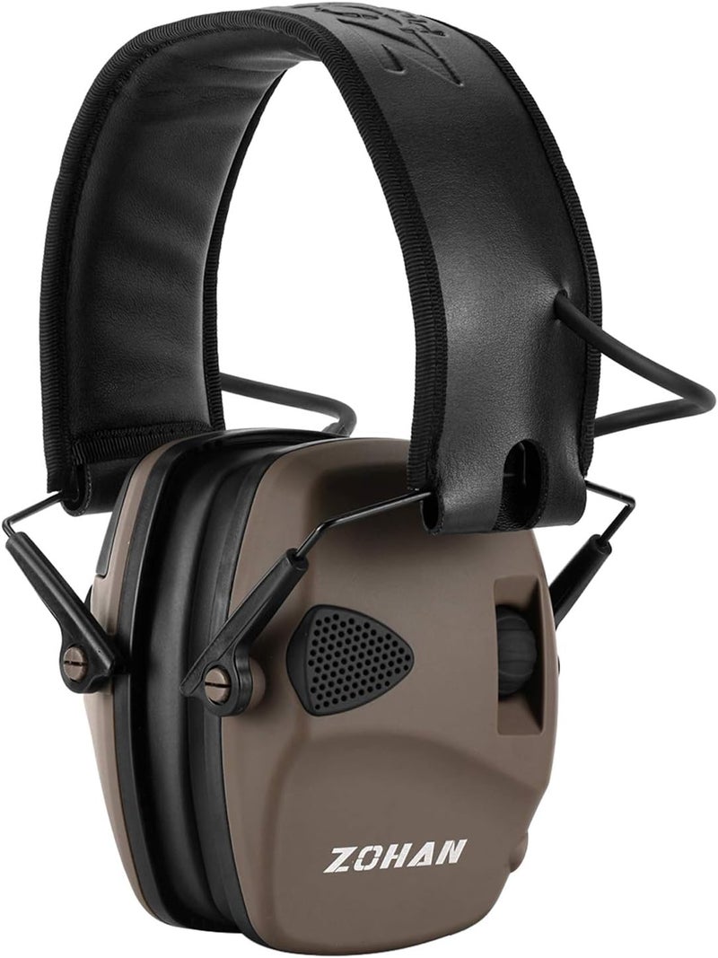 Zohan EM054 Electronic Shooting Ear Protection with 4X Sound Amplification, Slim Active Noise Reduction Earmuffs for Gun Range - Image 1