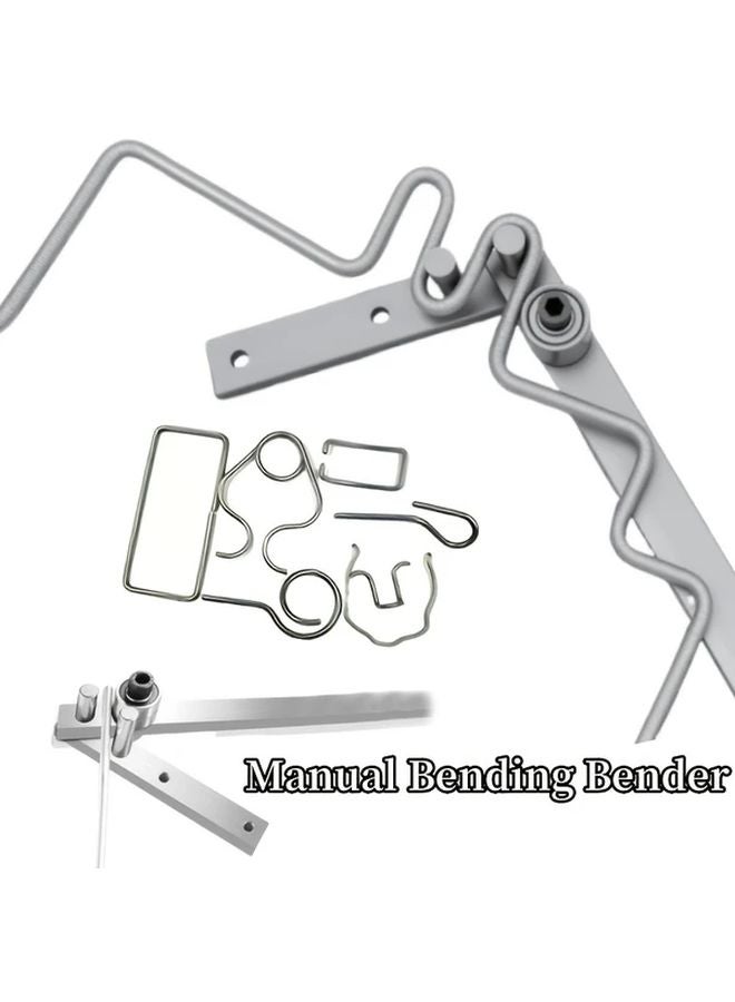Heavy Duty Manual Bender Steel Construction 1pc Adjustable Angle For Metal Rods Tubing - Image 2