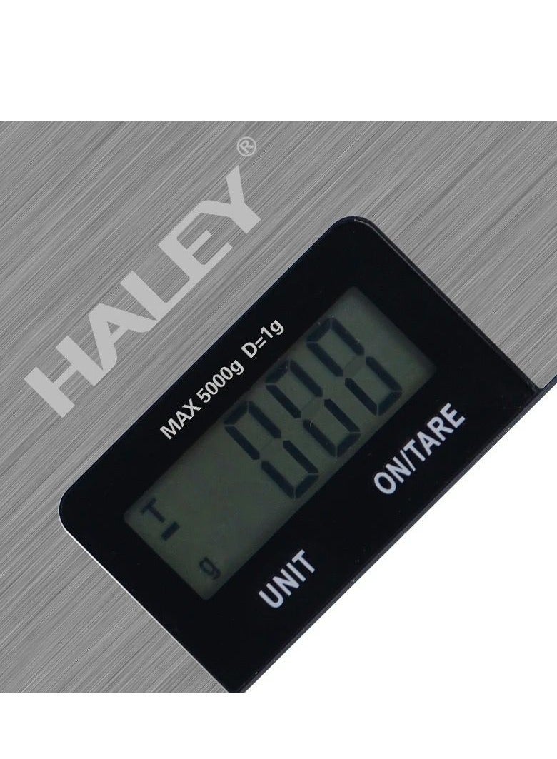 Haley High Accurate Touch Key Food scales Electronic Stainless Steel Weighing Pan Design portable lcd Ultra Thin Kitchen Scale baking - Image 3