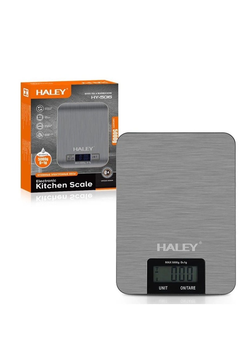 Haley High Accurate Touch Key Food scales Electronic Stainless Steel Weighing Pan Design portable lcd Ultra Thin Kitchen Scale baking - Image 5