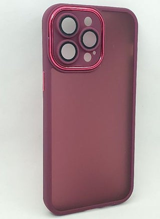IPhone 14 Pro (6.1 Inch) Case Full Protection Cover With Glass Lens Protection - Dark Red - pzsku/Z669113C3A322578EC16BZ/45/_/1669229066/c27f3a51-c6bc-4147-bc07-f38b1f5b1acb