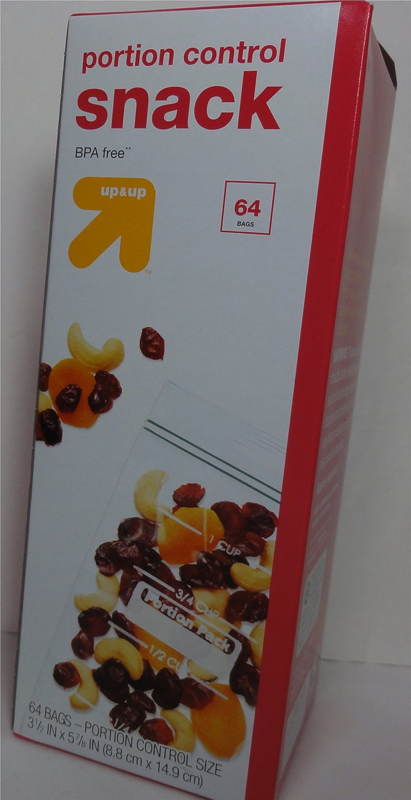 Portion Control Snack Bags BPA free 3 12 x 5 78 64 bags x 2 128 bags